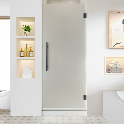 Apple - maruyama4812 Toolkiss 46'' to 48''W x72''H Semi Frameless Sliding Shower